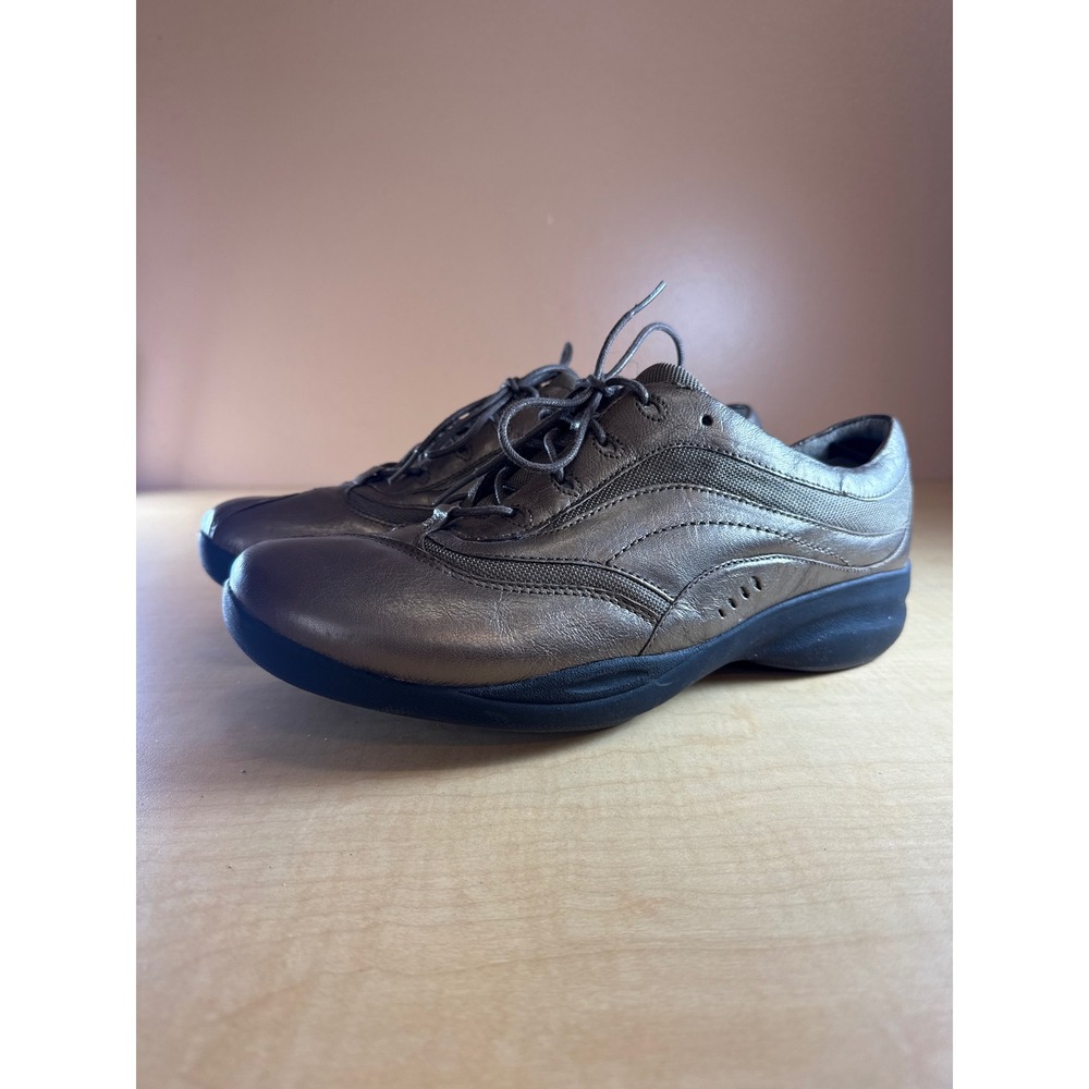 Clarks Unstructured Un.Motion Bronze Metallic Leather Walking Shoes 11W 37363
